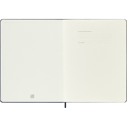 Kalender 12M Weekly Notebook 2026 Hardcover XL Sapphire Blue i gruppen  Papir & Blokk / Kalendere / 12 md kalendere hos Pen Store (136128)