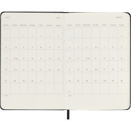 Kalender 12M Weekly Vertical 2026 Hardcover Pocket Black i gruppen  Papir & Blokk / Kalendere / 12 md kalendere hos Pen Store (136131)
