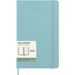 Kalender 12M Weekly Notebook 2026 Hardcover Large Aquamarine i gruppen  Papir & Blokk / Kalendere / 12 md kalendere hos Pen Store (136132)