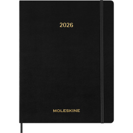 Kalender 12M Weekly Vertical 2026 Essential Softcover XXL Black i gruppen  Papir & Blokk / Kalendere / 12 md kalendere hos Pen Store (136134)