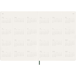 Kalender 12M Weekly Vertical 2026 Hardcover XXL Myrtle Green i gruppen  Papir & Blokk / Kalendere / 12 md kalendere hos Pen Store (136135)