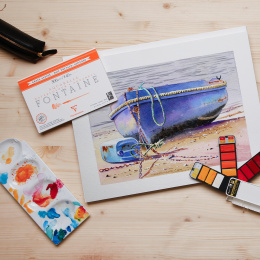 Fontaine Akvarellblokk HP 26x36 cm 300g i gruppen  Papir & Blokk / Artistblokk / Akvarellpapir hos Pen Store (136148)