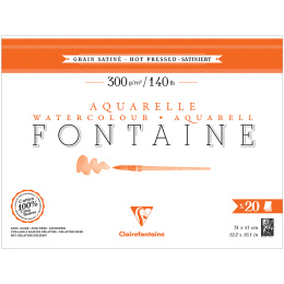 Fontaine Akvarellblokk HP 31x41 cm 300g i gruppen  Papir & Blokk / Artistblokk / Akvarellpapir hos Pen Store (136149)