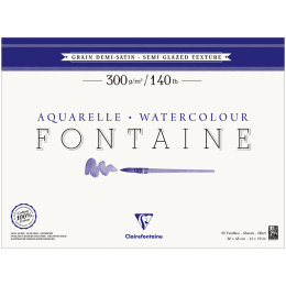 Fontaine Akvarellblokk Semi-Glazed 36x48 cm 300g i gruppen  Papir & Blokk / Artistblokk / Akvarellpapir hos Pen Store (136161)