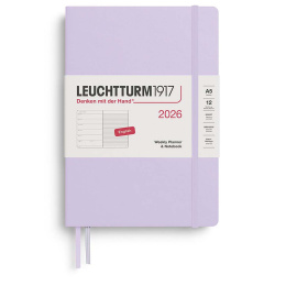 Kalender Weekly Planner & Notebook 2026 A5 Lilac i gruppen  Papir & Blokk / Kalendere / 12 md kalendere hos Pen Store (136218) Kalender Weekly Planner & Notebook 2026 A5 Lilac i gruppen  Papir & Blokk / Kalendere / 12 md kalendere hos Pen Store (136218)