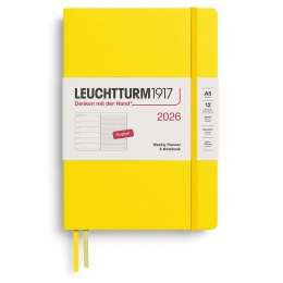Kalender Weekly Planner & Notebook 2026 A5 Lemon i gruppen  Papir & Blokk / Kalendere / 12 md kalendere hos Pen Store (136222) Kalender Weekly Planner & Notebook 2026 A5 Lemon i gruppen  Papir & Blokk / Kalendere / 12 md kalendere hos Pen Store (136222)