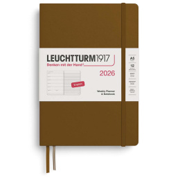 Kalender Weekly Planner & Notebook 2026 A5 Spice Brown i gruppen  Papir & Blokk / Kalendere / 12 md kalendere hos Pen Store (136229) Kalender Weekly Planner & Notebook 2026 A5 Spice Brown i gruppen  Papir & Blokk / Kalendere / 12 md kalendere hos Pen Store (136229)