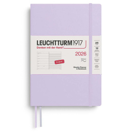 Kalender Weekly Planner & Notebook 2026 A5 Soft Cover Lilac i gruppen  Papir & Blokk / Kalendere / 12 md kalendere hos Pen Store (136239) Kalender Weekly Planner & Notebook 2026 A5 Soft Cover Lilac i gruppen  Papir & Blokk / Kalendere / 12 md kalendere hos Pen Store (136239)