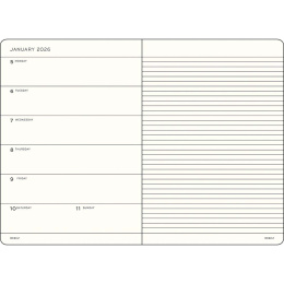 Kalender Weekly Planner & Notebook 2026 A5 Soft Cover Dusty Rose i gruppen  Papir & Blokk / Kalendere / 12 md kalendere hos Pen Store (136240) Kalender Weekly Planner & Notebook 2026 A5 Soft Cover Dusty Rose i gruppen  Papir & Blokk / Kalendere / 12 md kalendere hos Pen Store (136240)