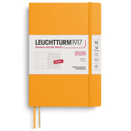 Kalender Weekly Planner & Notebook 2026 A5 Soft Cover Rising Sun i gruppen  Papir & Blokk / Kalendere / 12 md kalendere hos Pen Store (136242) Kalender Weekly Planner & Notebook 2026 A5 Soft Cover Rising Sun i gruppen  Papir & Blokk / Kalendere / 12 md kalendere hos Pen Store (136242)