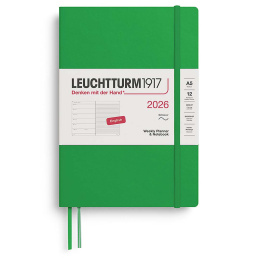 Kalender Weekly Planner & Notebook 2026 A5 Soft Cover Spring Leaf i gruppen  Papir & Blokk / Kalendere / 12 md kalendere hos Pen Store (136245) Kalender Weekly Planner & Notebook 2026 A5 Soft Cover Spring Leaf i gruppen  Papir & Blokk / Kalendere / 12 md kalendere hos Pen Store (136245)