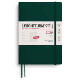 Kalender Weekly Planner & Notebook 2026 A5 Soft Cover Forest Green i gruppen  Papir & Blokk / Kalendere / 12 md kalendere hos Pen Store (136246) Kalender Weekly Planner & Notebook 2026 A5 Soft Cover Forest Green i gruppen  Papir & Blokk / Kalendere / 12 md kalendere hos Pen Store (136246)