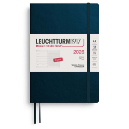 Kalender Weekly Planner & Notebook 2026 A5 Soft Cover Deep Sea i gruppen  Papir & Blokk / Kalendere / 12 md kalendere hos Pen Store (136247) Kalender Weekly Planner & Notebook 2026 A5 Soft Cover Deep Sea i gruppen  Papir & Blokk / Kalendere / 12 md kalendere hos Pen Store (136247)