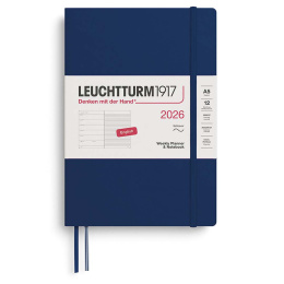 Kalender Weekly Planner & Notebook 2026 A5 Soft Cover Navy i gruppen  Papir & Blokk / Kalendere / 12 md kalendere hos Pen Store (136249) Kalender Weekly Planner & Notebook 2026 A5 Soft Cover Navy i gruppen  Papir & Blokk / Kalendere / 12 md kalendere hos Pen Store (136249)