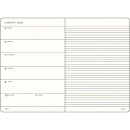 Kalender Weekly Planner & Notebook 2026 A5 Soft Cover Spice Brown i gruppen  Papir & Blokk / Kalendere / 12 md kalendere hos Pen Store (136250) Kalender Weekly Planner & Notebook 2026 A5 Soft Cover Spice Brown i gruppen  Papir & Blokk / Kalendere / 12 md kalendere hos Pen Store (136250)