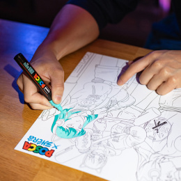 Posca Manga Hero 20-sett i gruppen Penner / Kunstnerpenner / Akrylmarkers hos Pen Store (136281)