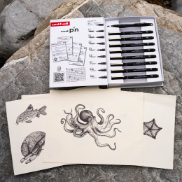 Pin Fine Line Dotwork Set i gruppen Penner / Skrive / Fineliners hos Pen Store (136284)
