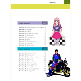 Mega Manga Characters i gruppen Hobby & Kreativitet / Bøker / Instruksjonsbøker hos Pen Store (136309)