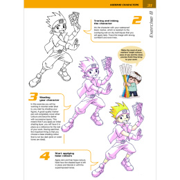 Mega Manga Characters i gruppen Hobby & Kreativitet / Bøker / Instruksjonsbøker hos Pen Store (136309)