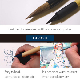 Bimoji Fude Brush Pen 5-sett i gruppen Penner / Kunstnerpenner / Penselpenner hos Pen Store (136420)