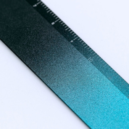 Linjal Aluminium 15 cm Black/Turquoise i gruppen Hobby & Kreativitet / Hobbytilbehør / Linjaler hos Pen Store (136440)