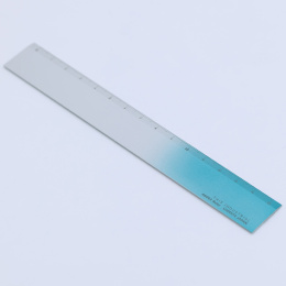 Linjal Aluminium 15 cm Silver/Turquoise i gruppen Hobby & Kreativitet / Hobbytilbehør / Linjaler hos Pen Store (136441)