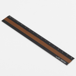 Lineal Aluminium/Lær 15 cm Black/Camel i gruppen Hobby & Kreativitet / Hobbytilbehør / Linjaler hos Pen Store (136443)