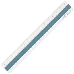 Lineal Aluminium/Lær 15 cm Silver/Turquoise i gruppen Hobby & Kreativitet / Hobbytilbehør / Linjaler hos Pen Store (136445)