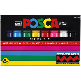 Posca PC-8K Standard tones 8-sett i gruppen Penner / Kunstnerpenner / Akrylmarkers hos Pen Store (136468)