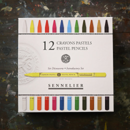 Pastellpennsett 12-pack + 12 tomme i gruppen Penner / Kunstnerpenner / Pastellblyanter hos Pen Store (136577)