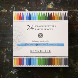 Pastellpennsett 24-pack Landscape i gruppen Penner / Kunstnerpenner / Pastellblyanter hos Pen Store (136579)