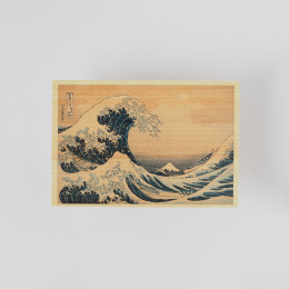 Postkort i Hinoki-tre – Hokusai ”Views of Mount Fuji” 6-sett A i gruppen Hobby & Kreativitet / Høytider og sesong / Kort og konvolutter hos Pen Store (136592)