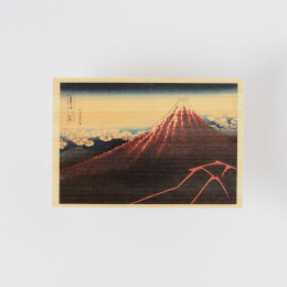 Postkort i Hinoki-tre – Hokusai ”Views of Mount Fuji” 6-sett A i gruppen Hobby & Kreativitet / Høytider og sesong / Kort og konvolutter hos Pen Store (136592)