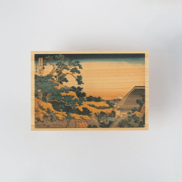 Postkort i Hinoki-tre – Hokusai ”Views of Mount Fuji” 6-sett A i gruppen Hobby & Kreativitet / Høytider og sesong / Kort og konvolutter hos Pen Store (136592)