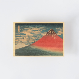 Postkort i Hinoki-tre – Hokusai ”Views of Mount Fuji” 6-sett B i gruppen Hobby & Kreativitet / Høytider og sesong / Kort og konvolutter hos Pen Store (136593)