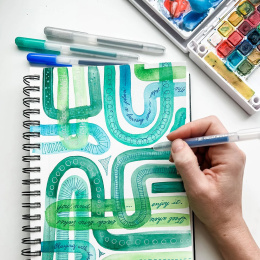 Gelly Roll Click Metallic 10-pakning i gruppen Penner / Skrive / Gelpenner hos Pen Store (136605)