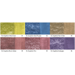 Graphitint XL Blocks Tin 6-sett i gruppen Kunstnermateriell / Kritt og blyanter / Grafitt og blyant hos Pen Store (136638)