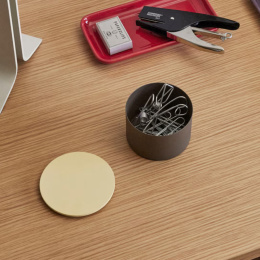 Oppbevaring District Box Small Brun/Gul i gruppen Hobby & Kreativitet / Organisere / Oppbevaringsbokser hos Pen Store (136675)