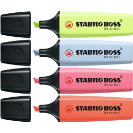 BOSS Original Pastel 4-pakning Sett 2 i gruppen Penner / Merking og kontor / Markeringstusj hos Pen Store (136800)