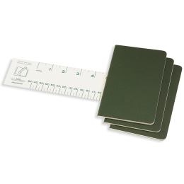 Cahier Notebook Pocket Green Linjert i gruppen  Papir & Blokk / Skrive og ta notater / Notatbøker hos Pen Store (136809)