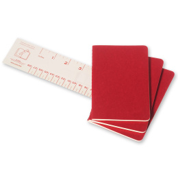 Cahier Notebook Pocket Red Ulinjert i gruppen  Papir & Blokk / Skrive og ta notater / Notatbøker hos Pen Store (136811)