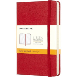 Classic Hard Cover Notebook Pocket Red i gruppen  Papir & Blokk / Skrive og ta notater / Notatbøker hos Pen Store (136819_r)