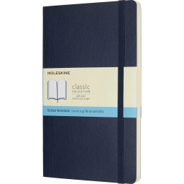 Classic Soft Cover Notebook Large Blue Dotted i gruppen  Papir & Blokk / Skrive og ta notater / Notatbøker hos Pen Store (136828)