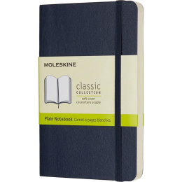Classic Soft Cover Notebook Pocket Blue Ulinjert i gruppen  Papir & Blokk / Skrive og ta notater / Notatbøker hos Pen Store (136832)
