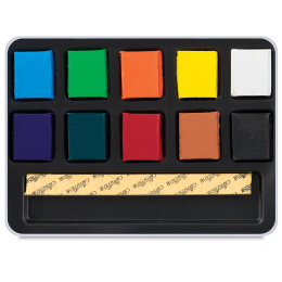 Akvarellsett Aqua Brique 10 deler i gruppen Kunstnermateriell / Kunstnerfarge / Akvarellmaling / Akvarellmaling i kopp hos Pen Store (136939)