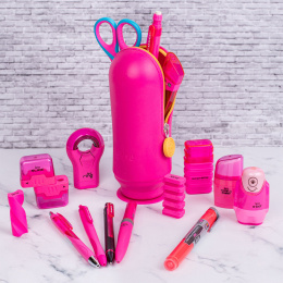 Pen Case Hoop Vacuum Neon Pink i gruppen Kids / Barnepenner / Pennalhus for barn hos Pen Store (136949)