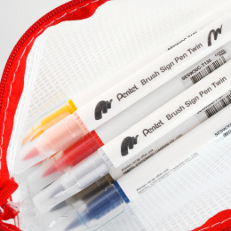 Brush Sign Pen Twin 30-pakning + Zipper Pouch i gruppen Penner / Kunstnerpenner / Penselpenner hos Pen Store (137002)