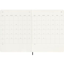 Kalender 18M WeekNote Soft Cover XL Black i gruppen  Papir & Blokk / Kalendere / 18 md kalendere hos Pen Store (137009)