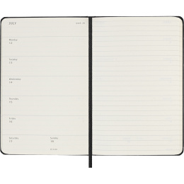 Kalender 18M WeekNote Hard Cover Pocket Black i gruppen  Papir & Blokk / Kalendere / 18 md kalendere hos Pen Store (137010)