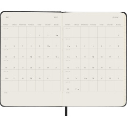 Kalender 18M WeekNote Hard Cover Pocket Black i gruppen  Papir & Blokk / Kalendere / 18 md kalendere hos Pen Store (137010)